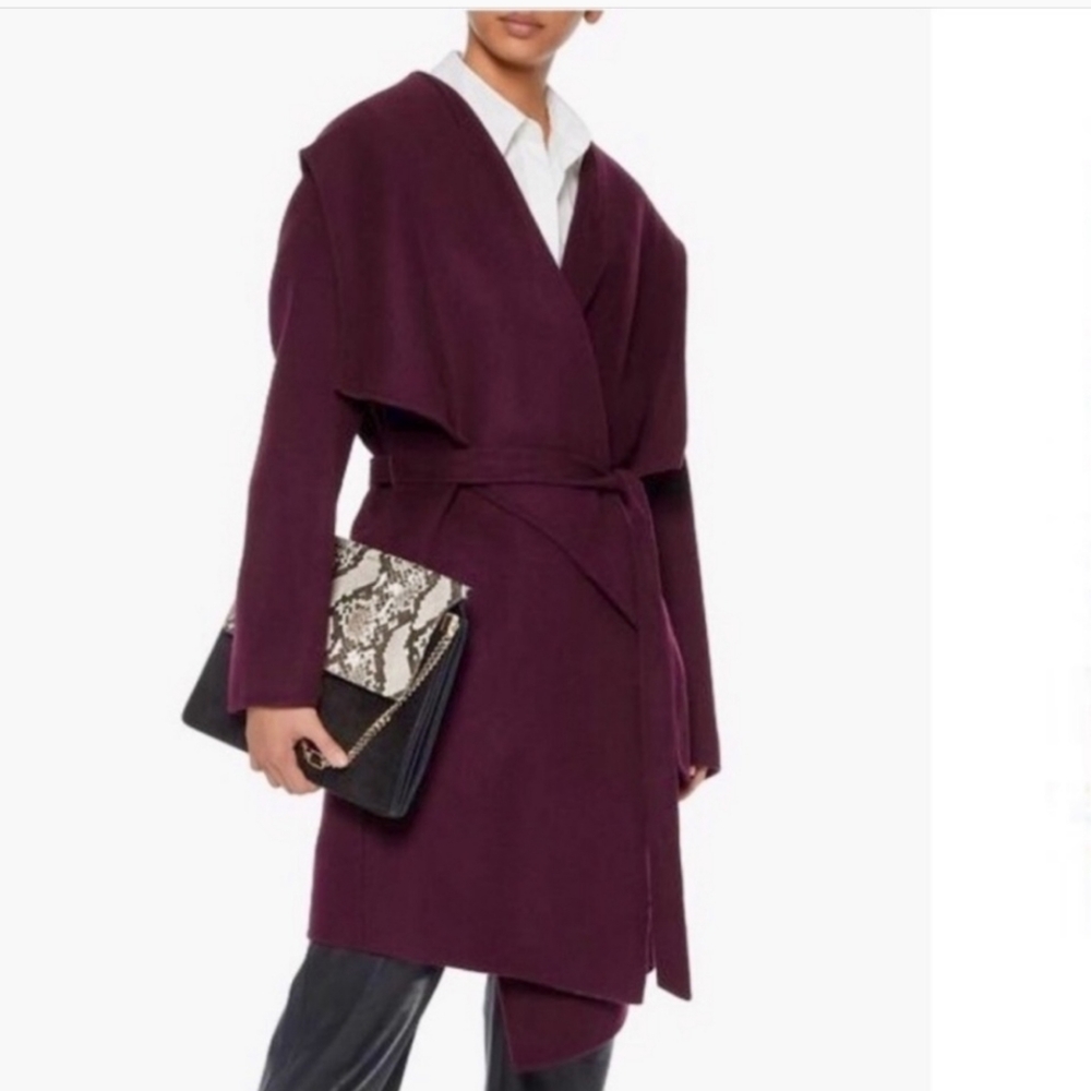 Soia & Kyo Samia Medium Coat in Grape Medium